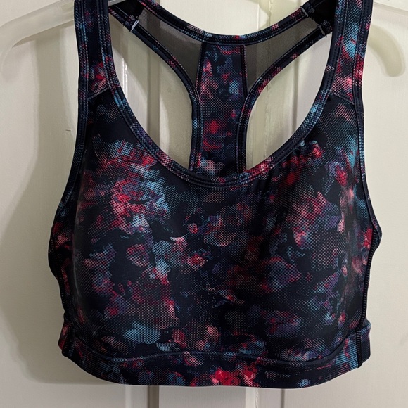 Avia Vibrant Patterned Sports Bra - Multi colored floral print. Used once - Picture 1 of 10
